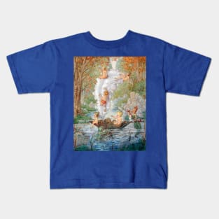 Fairy Boat on a Pond Kids T-Shirt